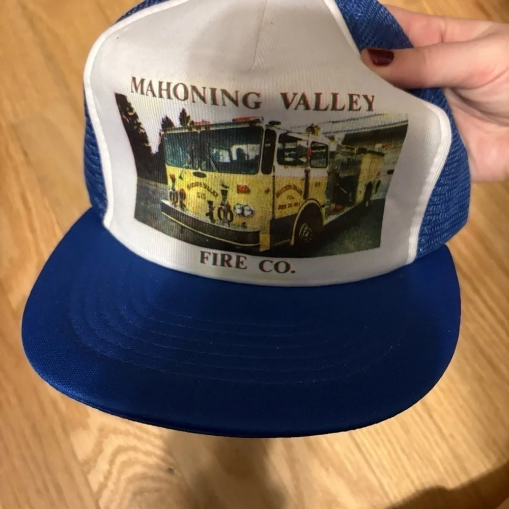 Vintage Mahoning Valley Fire Company Pennsylvania Mesh Snap Back Trucker Hat